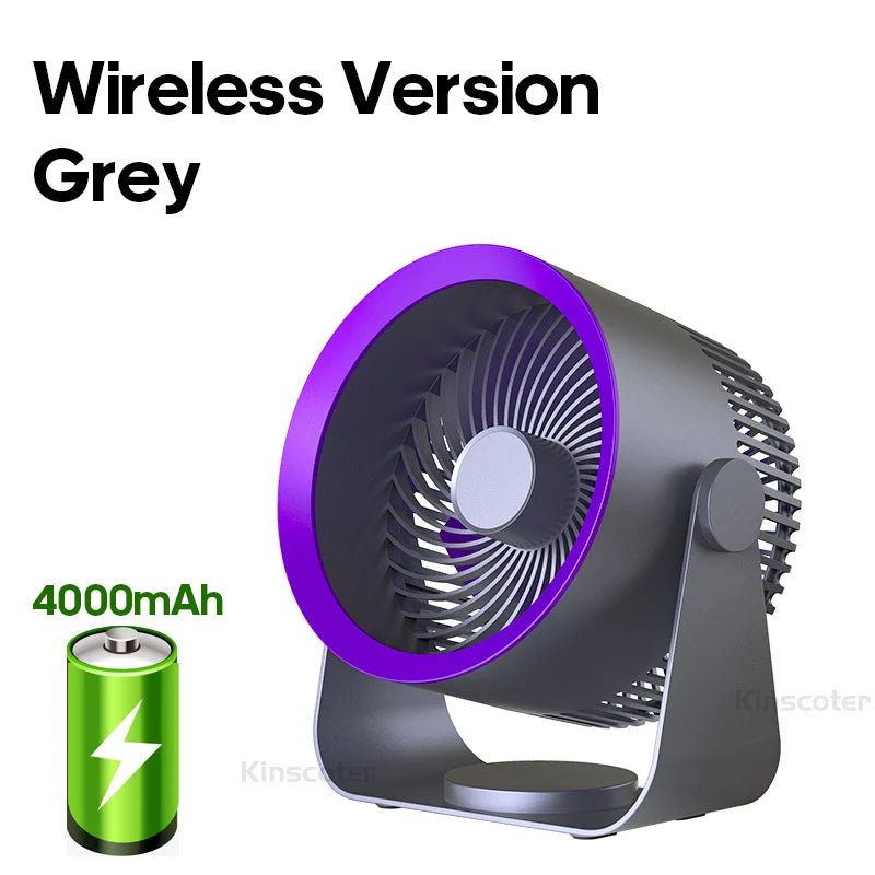 Cordless Electric Fan Portable Cooling