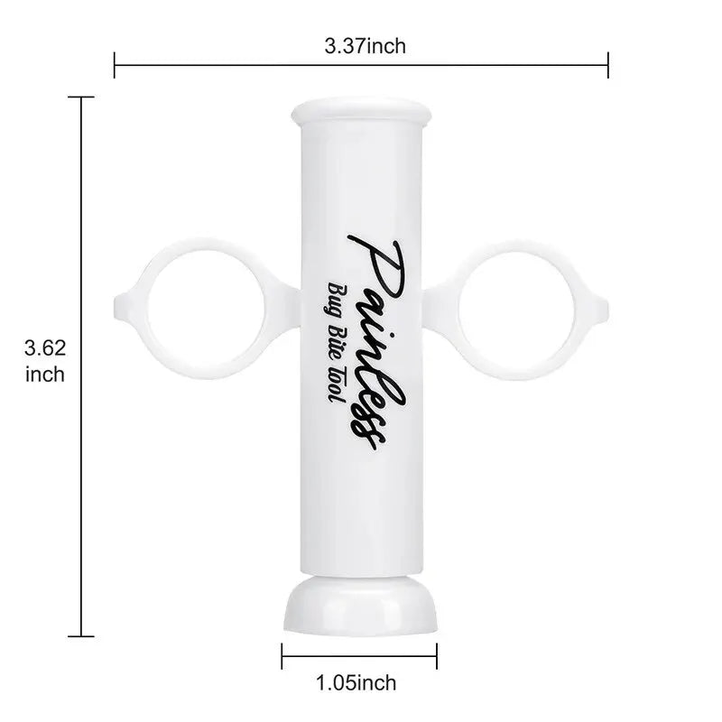 White tool with 'Painless' branding and measurements on a white background