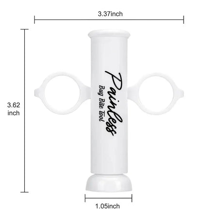 White tool with 'Painless' branding and measurements on a white background
