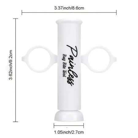 White tool with 'Painless' branding and measurements on a white background