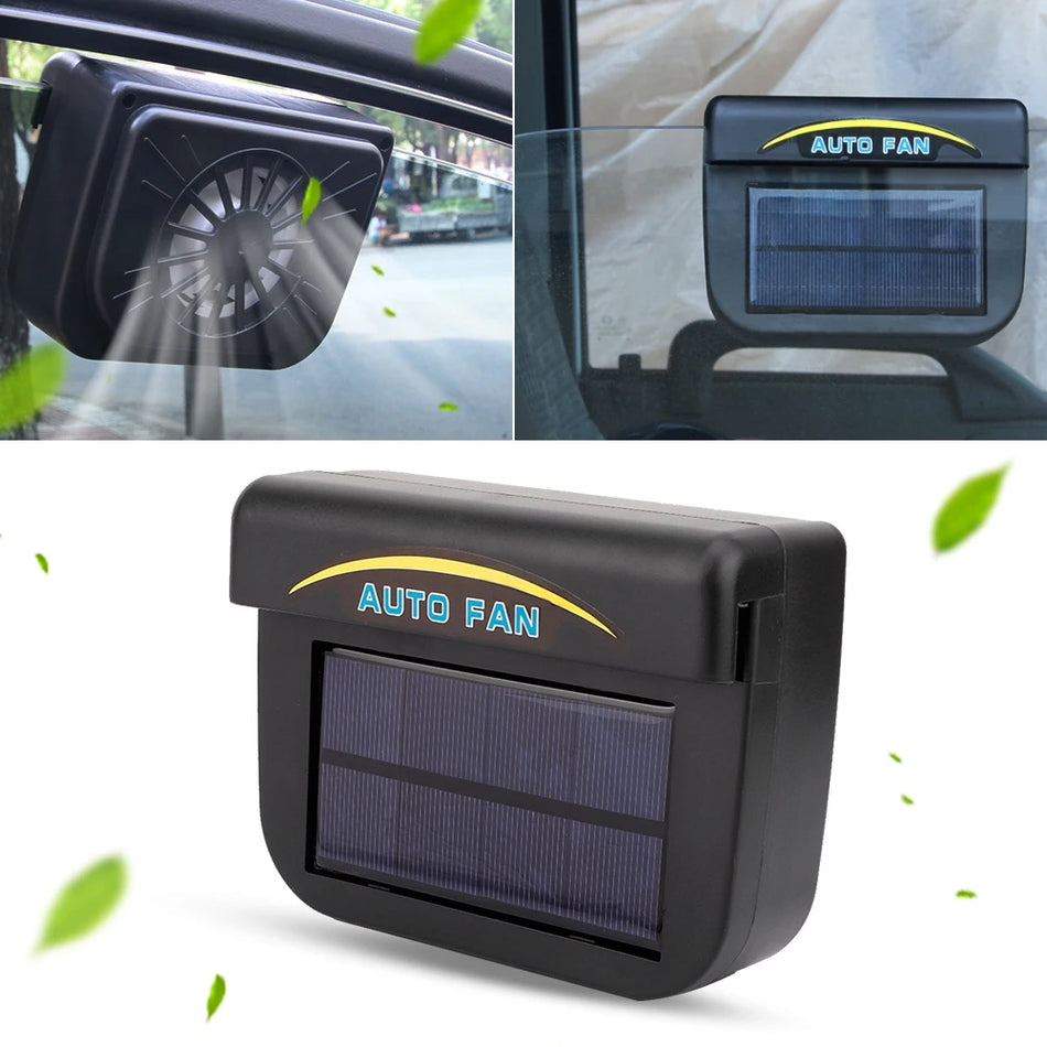 Car Air Vent Fan Car Exhaust Fan Car Ventilation Fan Solar Power Car Auto Air Vent Cooling Ventilation System Heater Exhaust Fan
