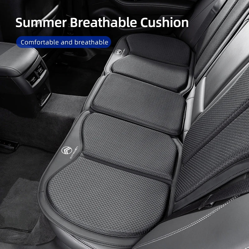 Summer Cool Car Seat Cover Cool Auto Front Rear Seat Cushion For Citroen C4 C3 C5 Celysee Berlingo Cactus Picasso Aircross Saxo