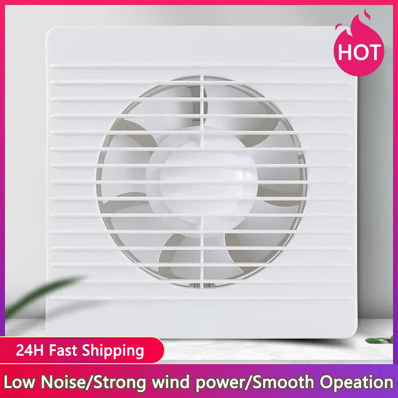 4"6"8" Exhaust fan toilet powerful mute exhaust fan household wall exhaust fan ventilation fan for dropshipping