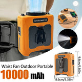 Portable Waist Fan 10000mAh